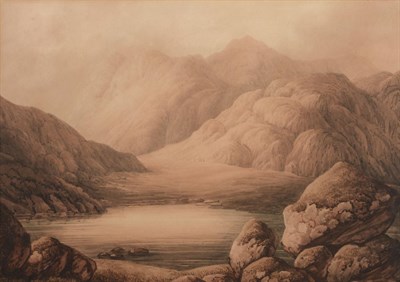 Lot 1090 - William Green (1760-1823) ''Blea Tarn, a small lake lying between the heads of Great & Little...