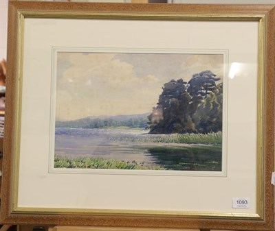 Lot 1093 - William Heaton Cooper RA (1903-1995) ''Windermere, Brathay Rocks'' Signed, watercolour, 26.5cm...