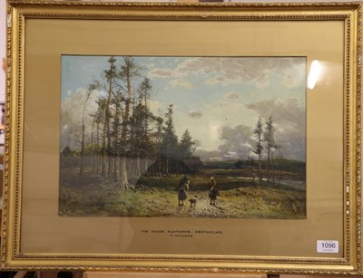 Lot 1096 - William Manners RBA (1860-1930) ''The Woods, Milnthorpe, Westmorland'' Signed, watercolour and...