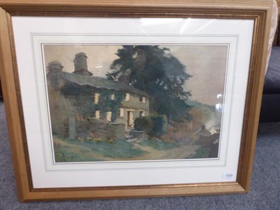 Lot 1099 - Alfred Heaton Cooper (1864-1929) ''Robin Cottage, Robin Lane, Troutbeck'' Signed, watercolour, with
