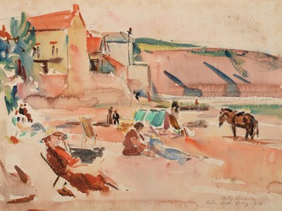Lot 1131 - Philip Naviasky (1894-1983)  ''Robin Hood's Bay'' Signed, inscribed and dated 1934, pencil and...