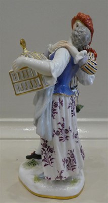 Lot 11 - A Meissen Porcelain Figure Group, 20th century, from the Comedia del Arte series as Mezzetin...