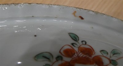Lot 47 - A Chinese Porcelain Dish, Kangxi, painted in famille verte enamels with a birds amongst foliage...