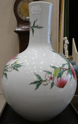 Lot 60 - A Chinese Porcelain ''Nine Peach'' Vase, Tianquiping, Qianlong seal mark but probably late Qing...