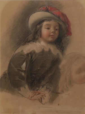 Lot 87 - Frederick Goodall RA (1822-1904) Study of child of Charles I and Queen Henrietta Maria  Signed,...