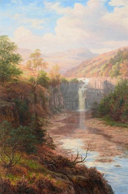 Lot 126 - William Mellor (1851-1931) ''High Force, Teesdale'' Signed, inscribed verso, oil on canvas, 75cm by