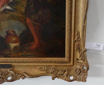 Lot 150 - Samuel Baldwin (fl.1843-1858) The Queen of May Signed and dated 1860, oil on canvas, 53.5cm by 41cm