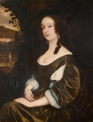 Lot 167 - Follower of Sir Peter Lely (1618-1680) Portrait of a lady, three quarter length seated,...