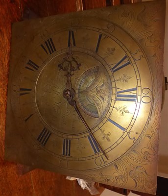 Lot 183 - ~ An Early 18th Century Thirty Hour Striking Wall Clock, signed John Sanderson, four posted...