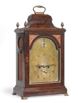 Lot 190 - ~ A George III Mahogany Striking Table Clock, signed Fenwick, SoShields, Circa 1780, inverted...