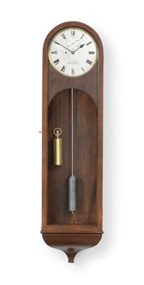 Lot 194 - A Mahogany Regulator Wall Timepiece, signed Reid & Sons, Newcastle On Tyne, 19th century, arch...