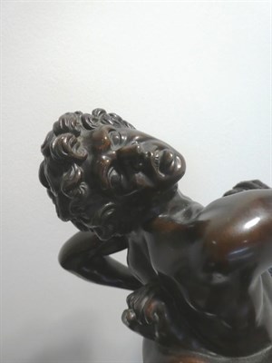 Lot 207 - After Stefano Maderno (1576-1636): Hercules and Antaeus, bronze, 61cm high See illustration