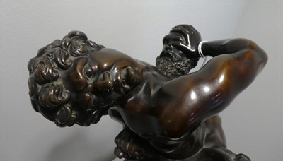 Lot 207 - After Stefano Maderno (1576-1636): Hercules and Antaeus, bronze, 61cm high See illustration