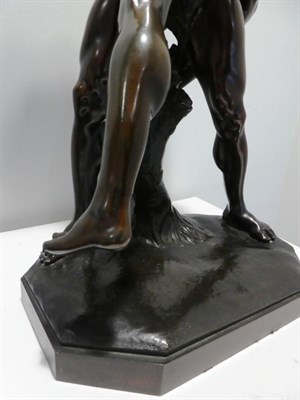 Lot 207 - After Stefano Maderno (1576-1636): Hercules and Antaeus, bronze, 61cm high See illustration