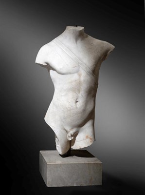 Lot 213 - After the Antique: A White Marble Torso of Apollo, 17th century, probably Rome,...