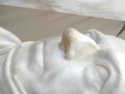 Lot 216 - Edwin Smith (1810-1889): A White Marble Bust of James Montgomery, on a circle socle inscribed JAMES