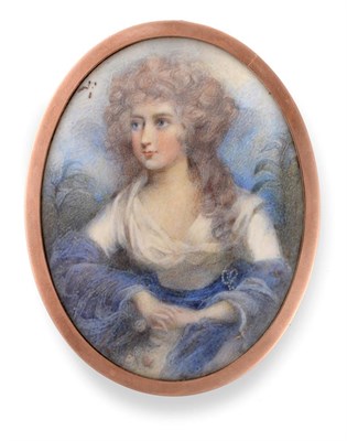 Lot 231 - Andrew Plimer (1763-1837): Miniature Portrait of Lady Augusta Elizabeth Finch, half length, wearing