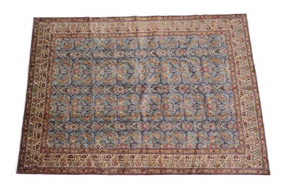 Lot 239 - Good Tabriz Carpet North West Iran, circa 1950 The powder blue field with an allover lattice design