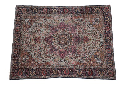 Lot 246 - Tabriz Carpet North West Iran, circa 1925 The duck egg blue field of angular vines around a...