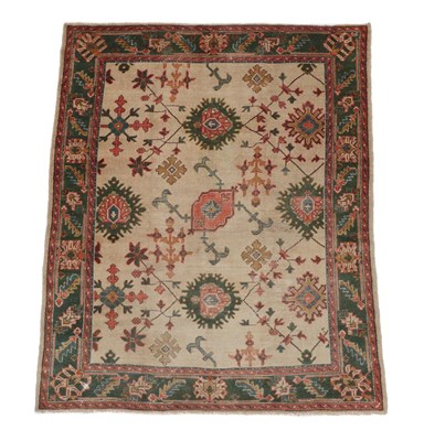 Lot 249 - Ushak Carpet of unusual size Central/Western Anatolia, circa 1910 The cream field of angular...