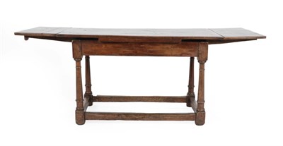 Lot 288 - A Joined Oak Refectory Style Table, of attractive proportions, the four-plank top with cleated ends