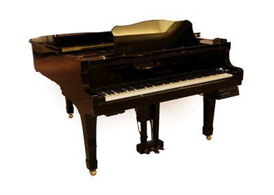 Lot 338 - A Yamaha Disklavier 6'1'' Bright Ebonised Grand Piano, 2003 model CS, serial number 6045642, on...