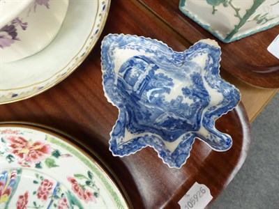Lot 45 - A selection of 18th/19th century ceramics including: Chinese and English tea bowls and saucers;...