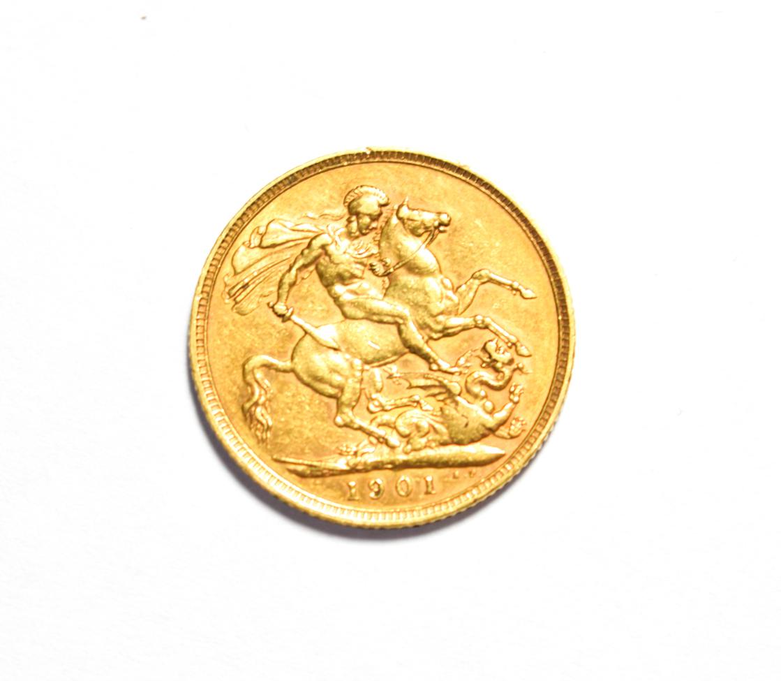 Lot 55 - A full Sovereign dated 1901
