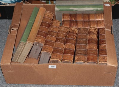 Lot 166 - Nine leather bound Encyclopedias; and four 1930's Bobby Bears annuals