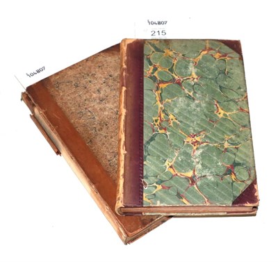 Lot 215 - The Floricultural Cabinet and Florist's Magazine Volumes One and Ten, 1833 & 1842, two volumes,...