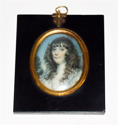 Lot 291 - A 19th century portrait miniature