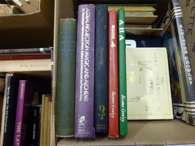 Lot 363 - A collection of books on the Occult, Magic, Witchcraft, etc; including Aleister Crowley limited...