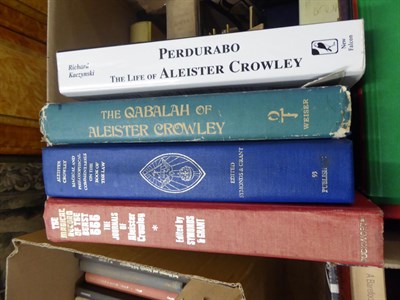 Lot 363 - A collection of books on the Occult, Magic, Witchcraft, etc; including Aleister Crowley limited...