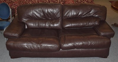 Lot 1250 - A Cambria leather three seater sofa