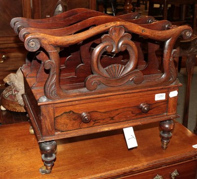 Lot 1280 - An early Victorian mahogany four division Canterbury