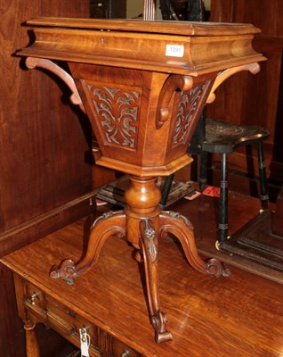 Lot 1291 - A Victorian mahogany sewing table