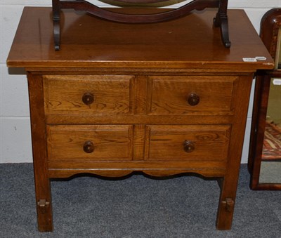 Lot 1349 - A reproduction chest fitted two drawers