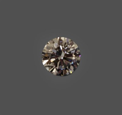 Lot 1021 - A Loose Round Brilliant Cut Diamond, weighing 0.82 carat approximately not illustrated