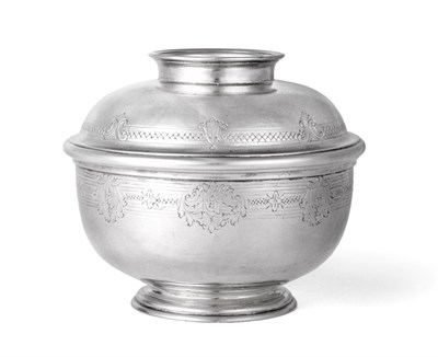 Lot 1198 - A George II Silver Sugar-Bowl and Cover, by Isaac Cookson, Newcastle, Probably 1734, tapering...