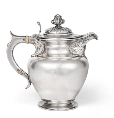 Lot 1215 - A William IV Scottish Silver Hot-Water Jug, Maker's Mark Rubbed, Probably JMc, For James McKay,...