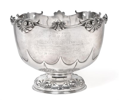 Lot 1242 - An Edward VII Silver Punch-Bowl, by Richard Martin and Ebenezer Hall, Sheffield, 1909, tapering...