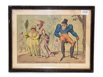 Lot 2040 - [Gillray (James)] 'Monstrosities' of 1799, - Scene Kensington Gardens, H. Humphrey, June 25th 1799