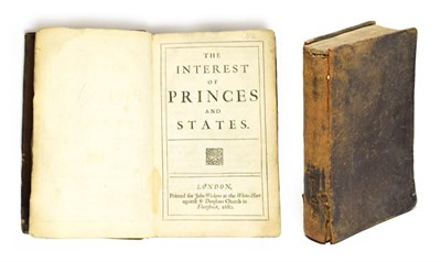 Lot 2057 - [Bethel (Slingsby)] The Interest of Princes and States, John Wickins, 1680, [16], 354, [4],...