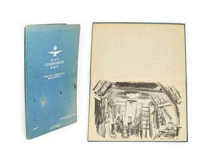 Lot 2061 - Blomfield (Austin) RAF Component, B.E.F., Twenty Original Drawings, 1940, folio twenty plates,...