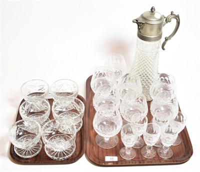 Lot 35 - A part suite of Waterford crystal glasses together with other cut glass