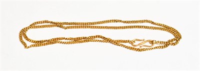Lot 70 - A yellow metal chain, unmarked, length 41cm