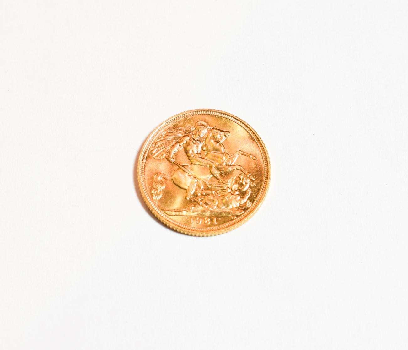 Lot 73 - A full gold sovereign, dated 1981