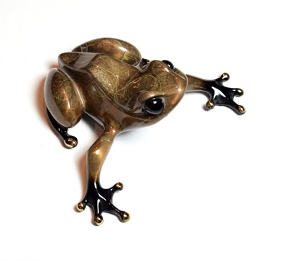 Lot 98 - A Tim Cotterill Bronze and enamelled toad, signed and numbered 3785/ 5000