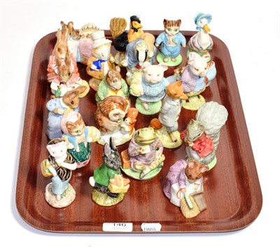 Lot 146 - Beswick Beatrix Potter figures including; Susan, Little Black Rabbit, and Little Pig Robinson;...