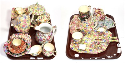 Lot 149 - Two trays of Grimwades and other chintz tea and dinner wares